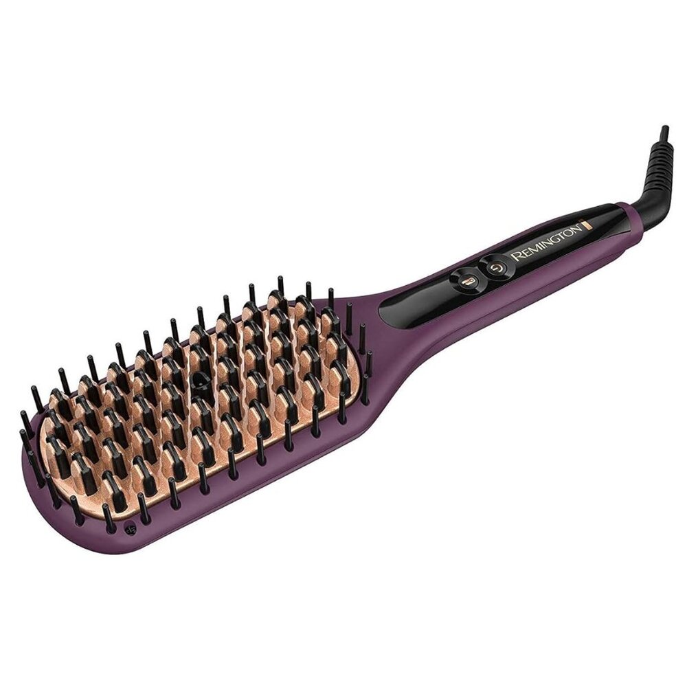 Remington Pro 2-In-1 Heated Straightening Brush with Thermaluxe Advanced Thermal
